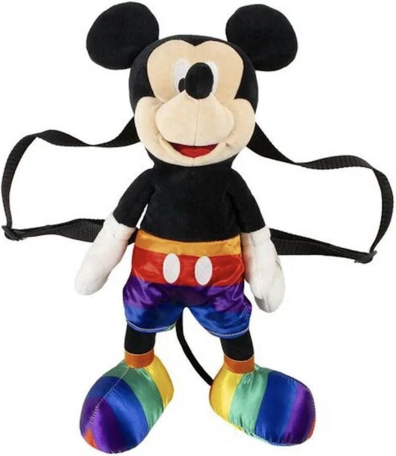 Disney Mickey Mouse Rugtas Rugzak Knuffel Casual Rainbow Color (18 x 16 x 40 cm)