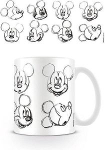 Disney Mickey Mouse Sketch Faces Mok