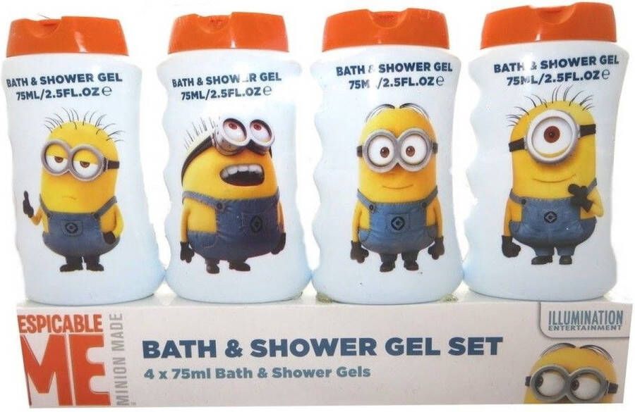 Disney Minions Bath & Showergel Travelset 4 X 75ml