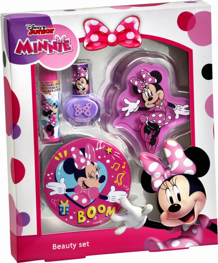 Disney Minnie Beauty Set Lipbalm + Nagellak + Lipgloss + Spiegel
