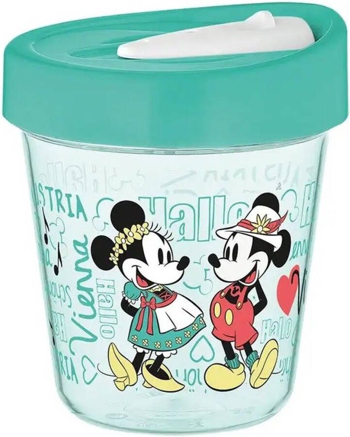 Disney Minnie en Mickey Mouse Reisbeker groen 350ml