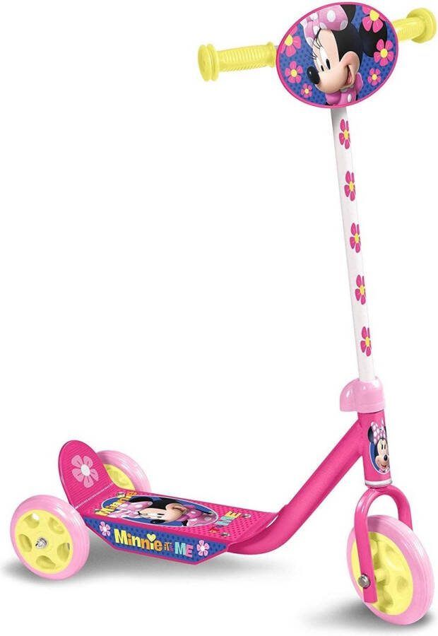 Disney Kinderstep Minnie Mouse 3-wiel kinderstep Meisjes Voetrem Roze Geel