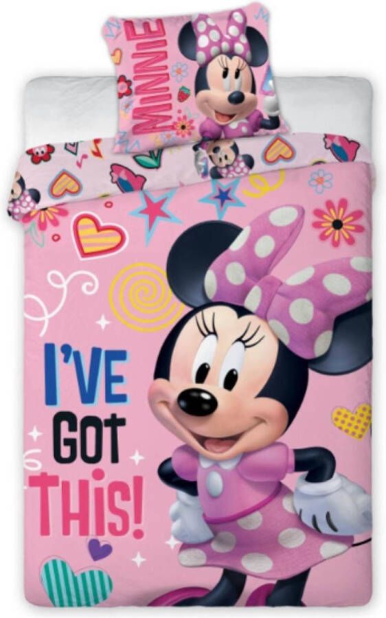 Disney Minnie Mouse dekbedovertrek 140 x 200 cm