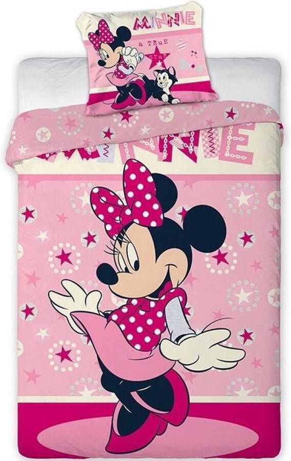 Disney Minnie Mouse Dekbedovertrek Eenpersoons 140 x 200 cm Flanel