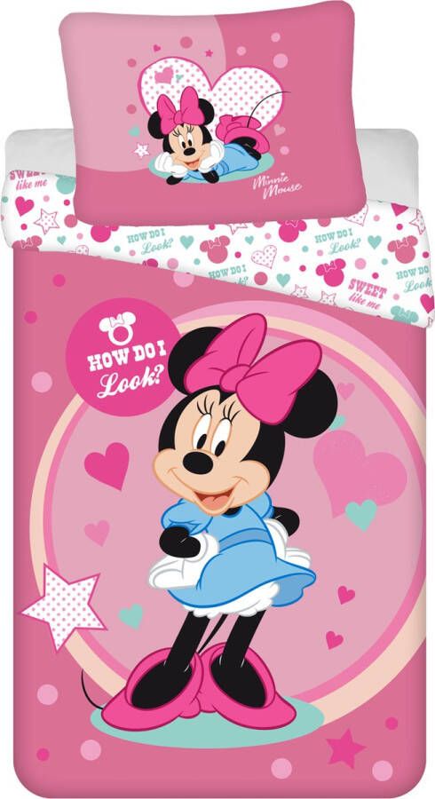 Disney Minnie Mouse Dekbedovertrek Looks Eenpersoons 140 x 200 cm Polyester