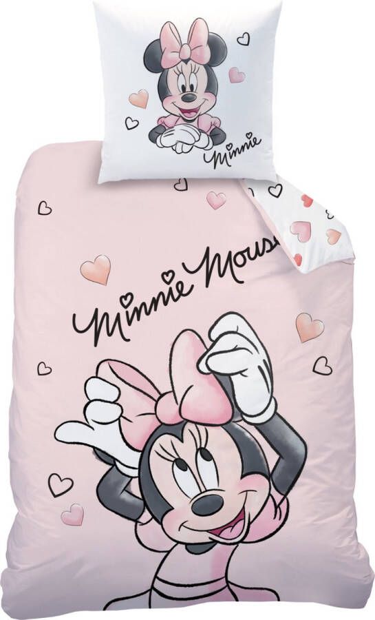 Disney Minnie Mouse Dekbedovertrek Smile Eenpersoons 140 x 200 cm Katoen