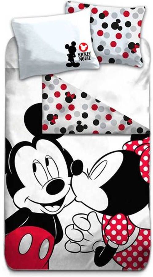 Disney Minnie Mouse Disney Minnie Dekbedovertrek Eenpersoons 140x200 cm + 1 kussensloop 63x63 cm Polyester