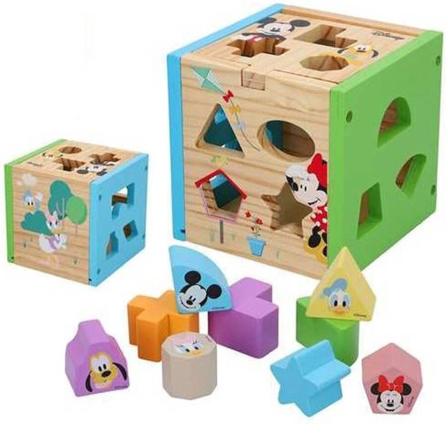 Disney : Minnie Mouse duurzaam houten kubus spel