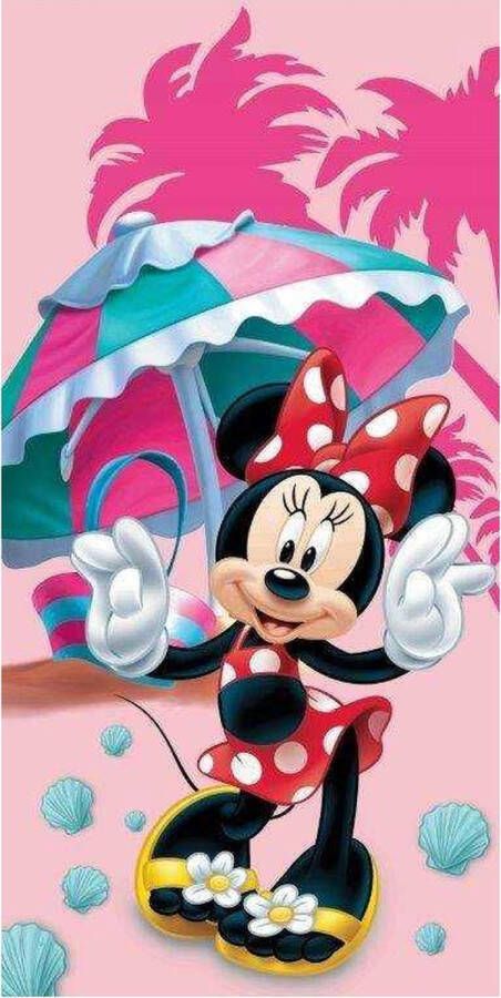 Disney Minnie Mouse handdoek 140 x 70 cm. strandlaken