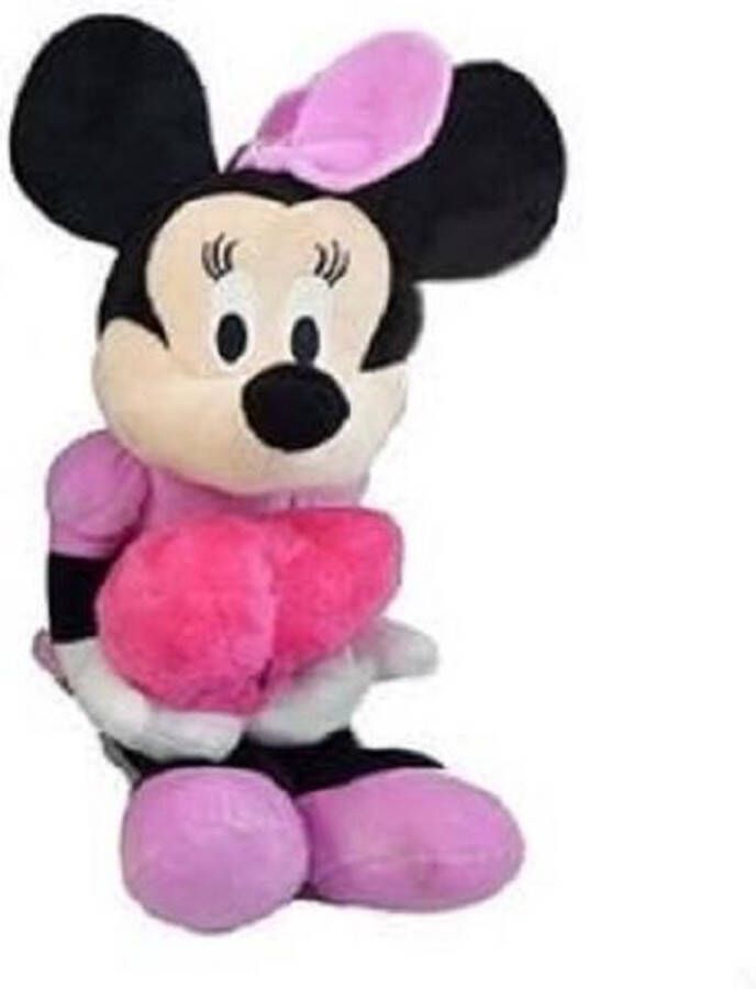 Disney Minnie Mouse Knuffel met hart verliefd (40 cm)