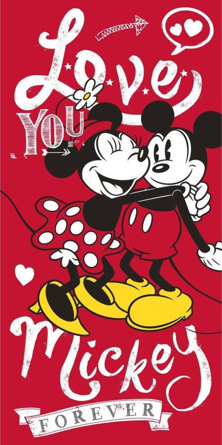 SimbaShop Disney Minnie & Mickey Mouse Strandlaken Forever -70 X 140 Cm Katoen