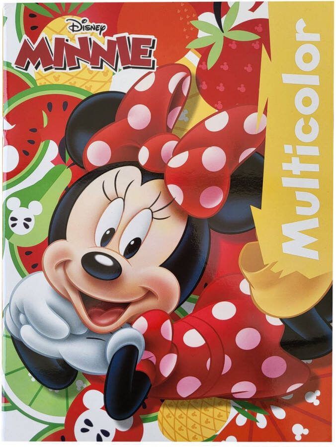Disney Multicolor Kleurboek Minnie Mouse 32 pagina's waarvan 17 kleurplaten en 17 voorbeelden