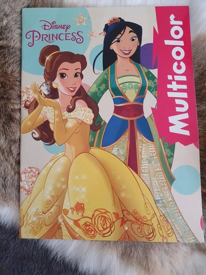 Disney Multicolor princess Mulan & bella kleurboek 32 pagina's