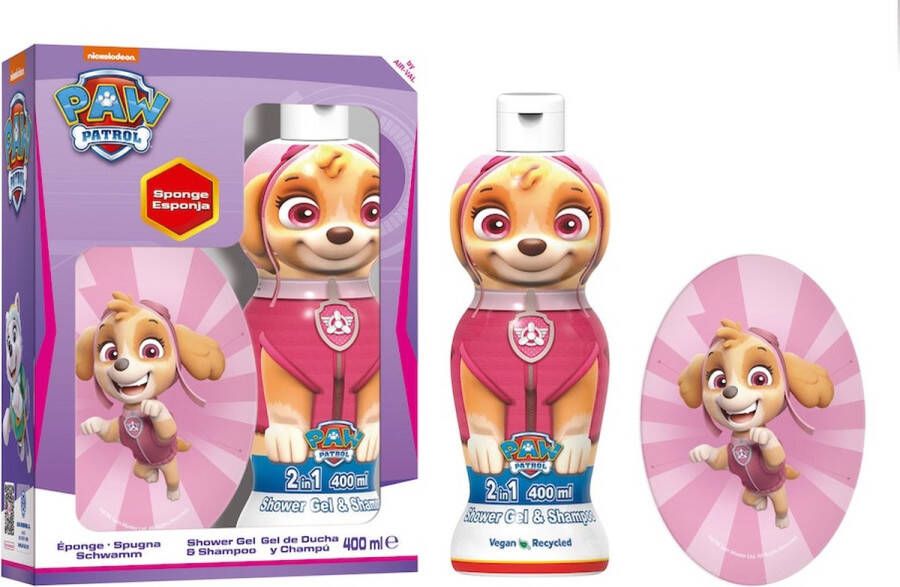 Disney Paw Patrol Gift Set (Shower Gel & Shampoo 1D Skye 400 ml + Sponge)