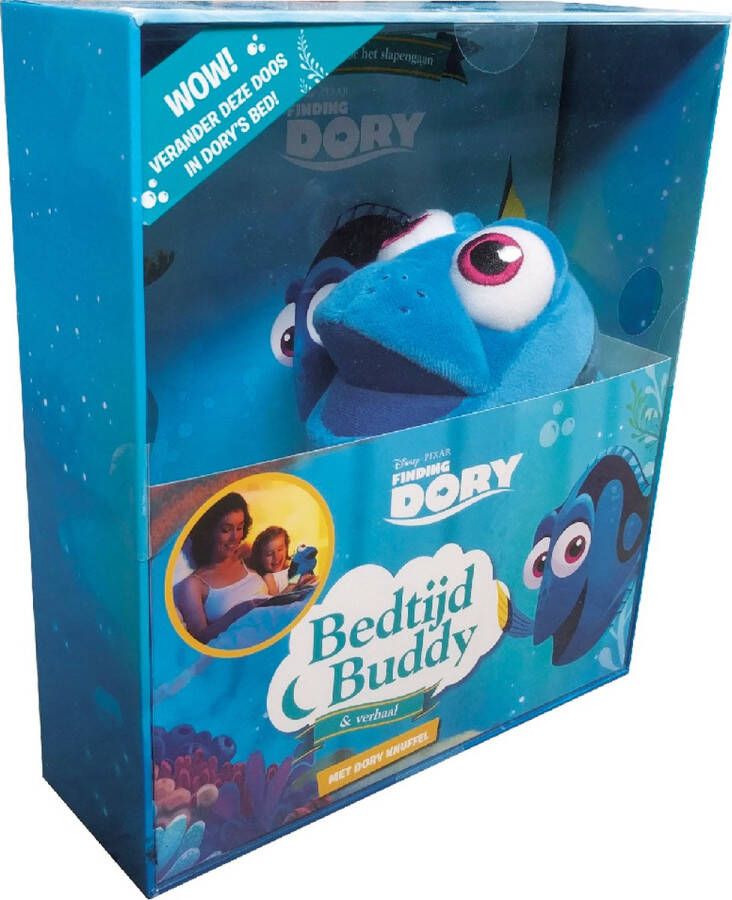 Disney Pixar Finding Dory Bedtijd Buddy Boek 10 stappen voor het slapengaan knuffel