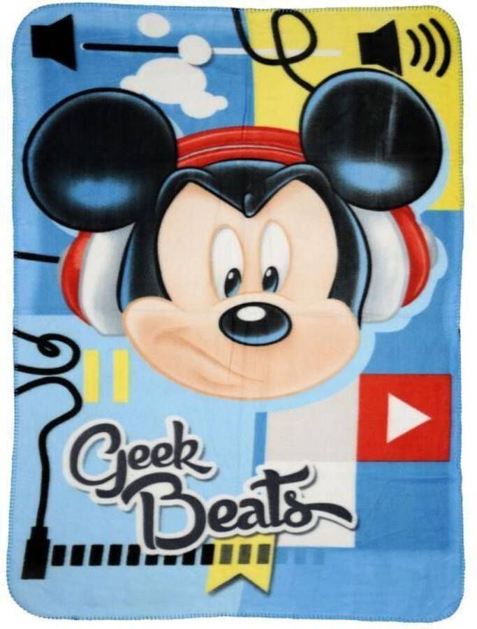 Disney Plaid Mickey Mouse Geek Beats 100x140