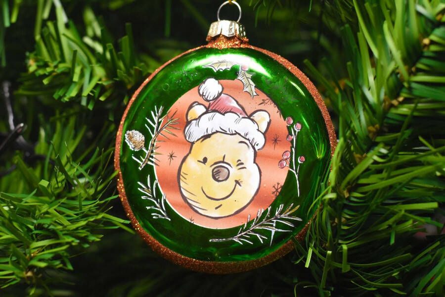 Disney Pooh glazen disc ornament