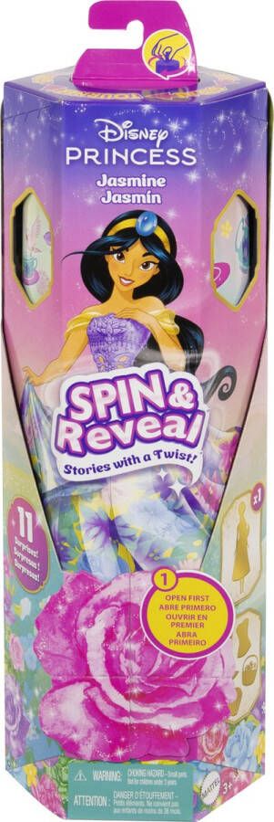 Disney Princess Disney-Spin & Reveal-Jasmine-pop met accessoires en 11 verrassingen HXC23