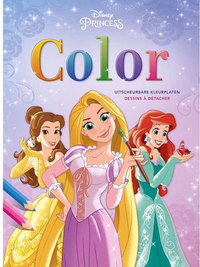 Disney Princess Kleurboek Blok met uitscheurbare kleurplaten