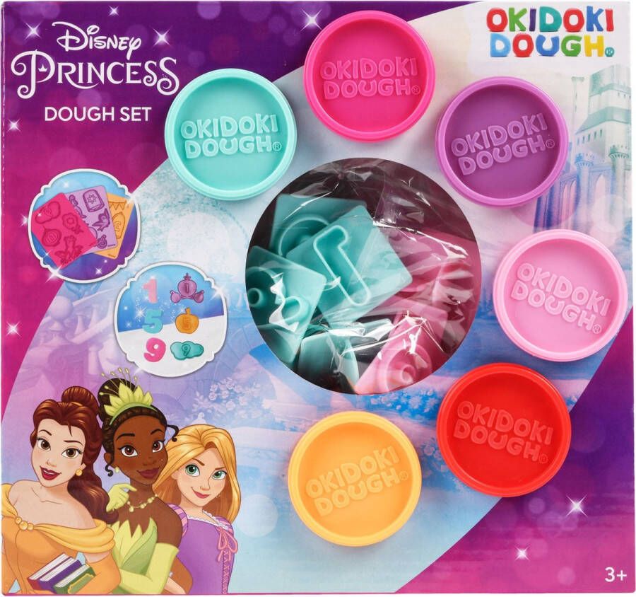 Disney Princess Okidoki Dough Shapes + Numbers Assortiment Prijs per Stuk