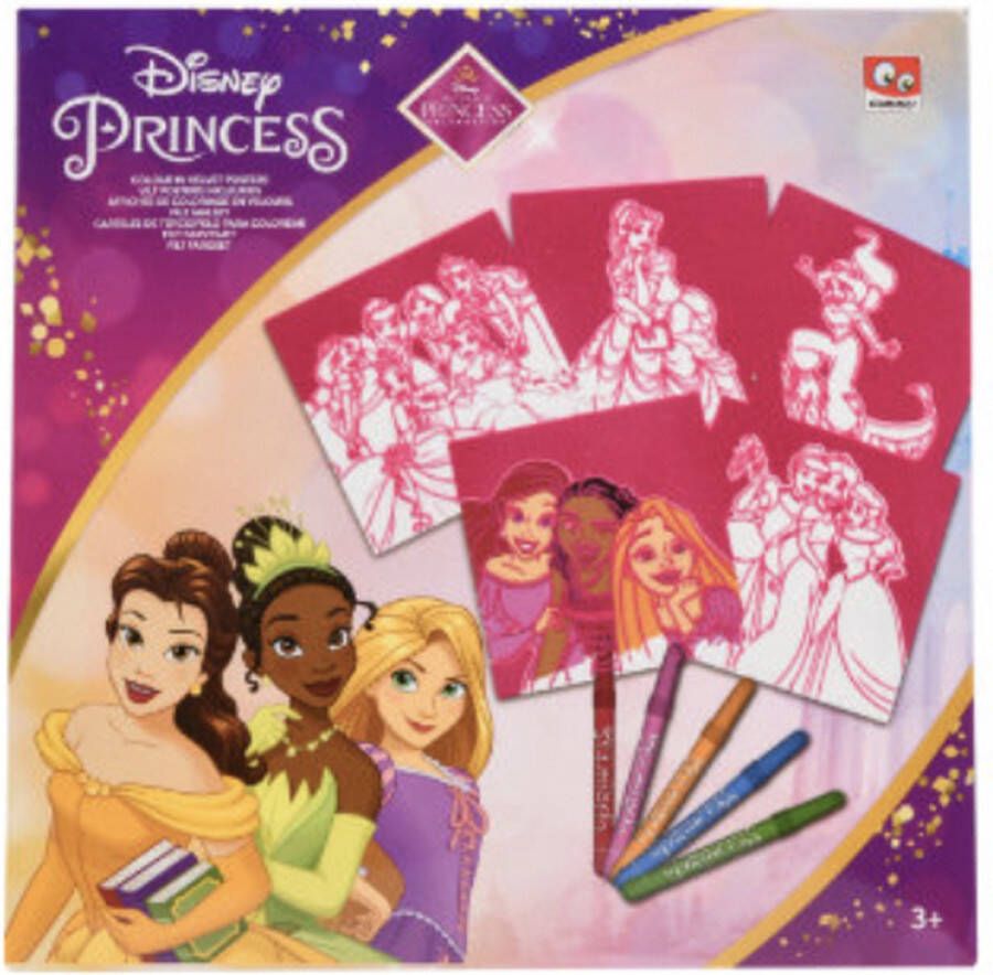Disney Princess Viltkleuren Kleurplaten Prinsessen Kleurpakket 5 stuks Kleuren voor Peuters & Kleuters Kinder Kleurplaten Kleuren voor Meisjes Princess Kleurplaat Meisjes Kleuren Tekenen