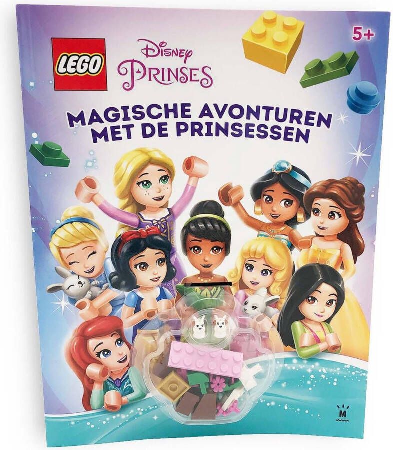 Disney Prinsessen LEGO Disney Princess Magische avonturen met de prinsessen Doeboek + LEGO blokjes! LEGO meisjes vanaf 5 jaar 6 7 8 jaar Ariel Belle Zeemeerminnen Assepoester