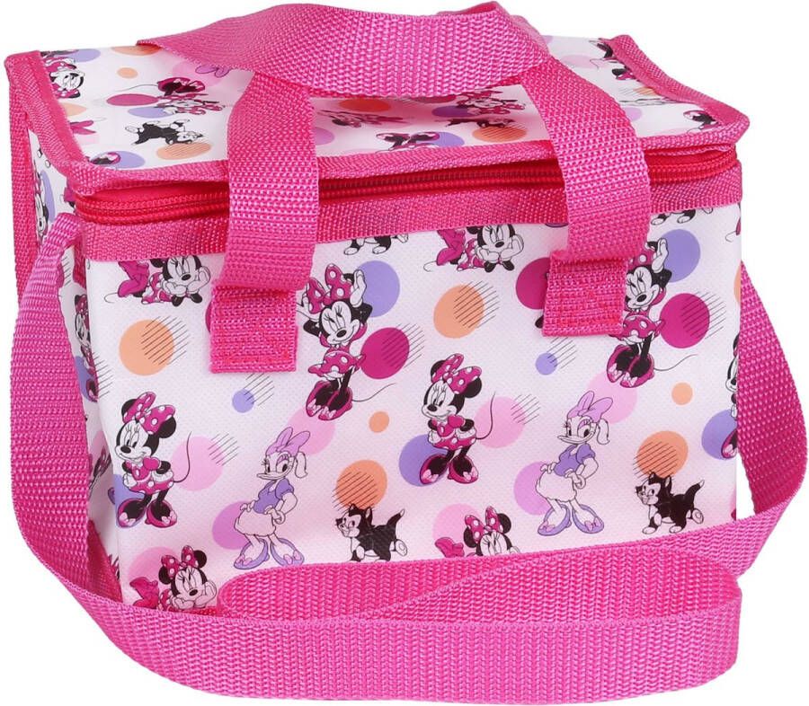 Disney Roze-witte lunchbox met handvatten Minnie Mouse