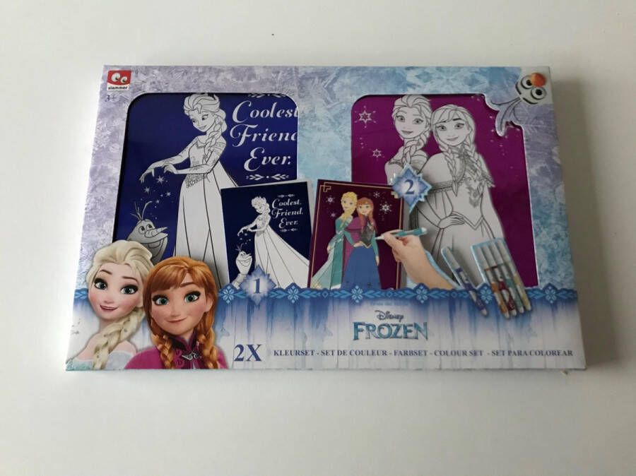 Disney Slammer Frozen Kleurset Kleur kaarten Knutselen Stiften
