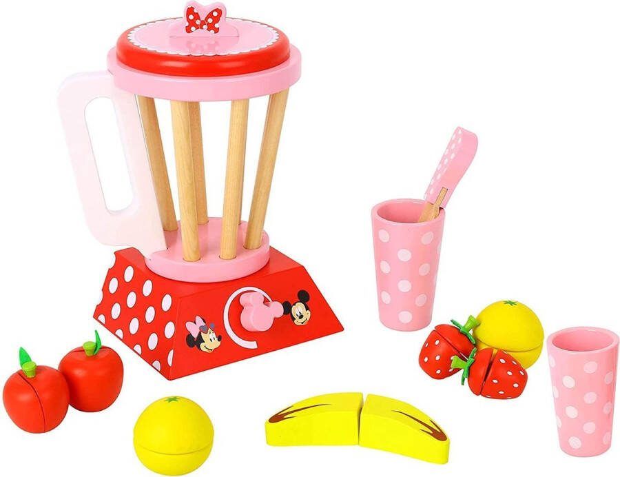 Disney smoothieset Minnie Mouse 30 x 9 x 12 cm hout 11-delig