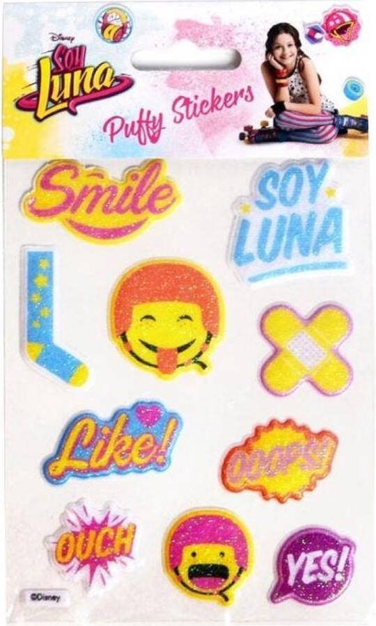 Disney Soy Luna 3d Puffy Stickers