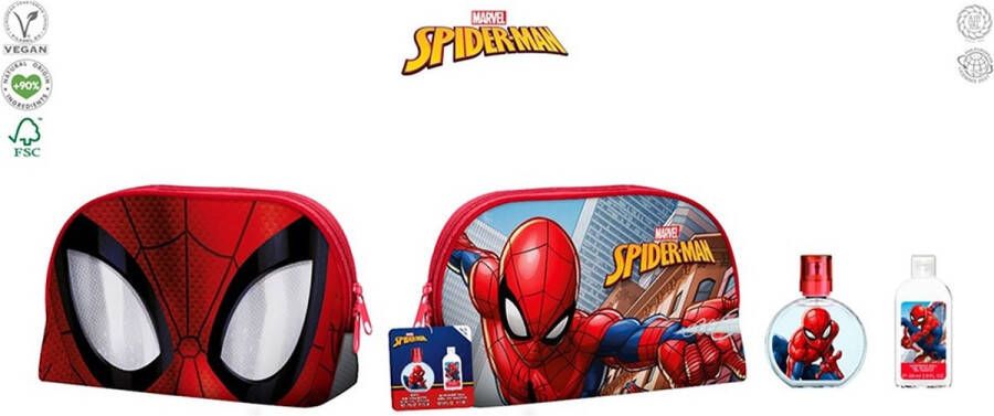 Disney Spider-man Toilet Bag EDT 50 ml + Shower Gel 60 ml