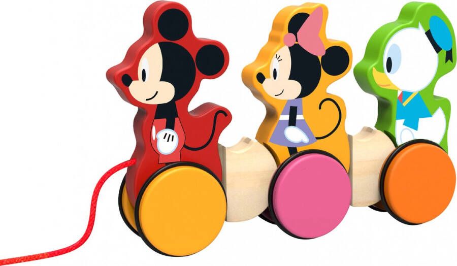 Tooky Toy Mickey Mouse Family Houten Trekfiguur Vanaf 18 Maanden