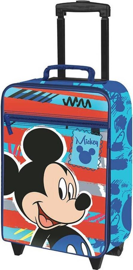 Disney Trolley Mickey Mouse 32 Liter Polyester Blauw rood