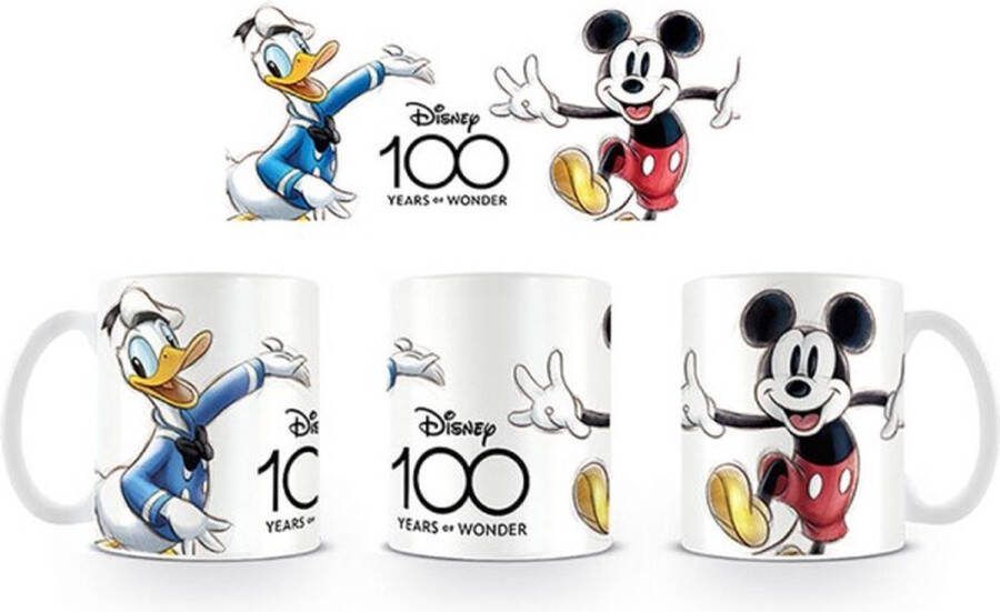 Disney Walt Mug 100 Years Of Wonder Mickey And Donald