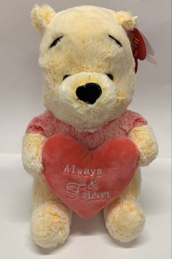 Disney Winnie the Pooh knuffel 27 cm Winnie de Poeh met Hart knuffel