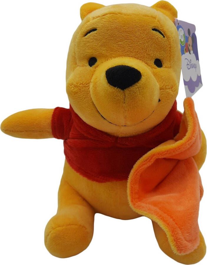 Disney Winnie The Pooh Winnie De Poeh Knuffel met Knuffeldoekje 22 cm