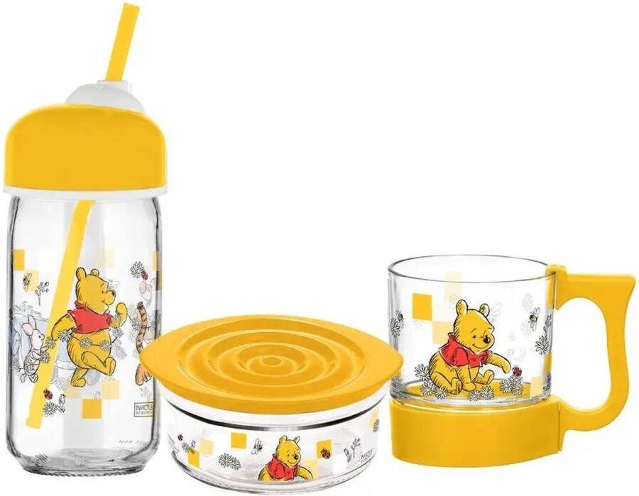 Disney Winnie the Pooh Winnie the Pooh 3 delige set (glas)