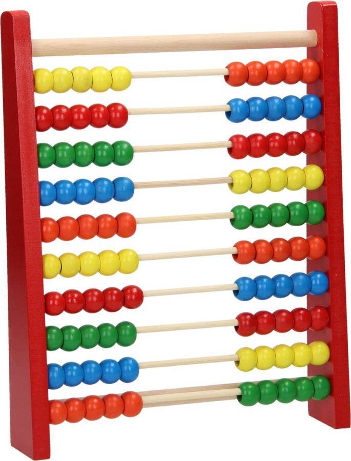 Thim Toys Rood Houten Telraam 14 5x30 cm