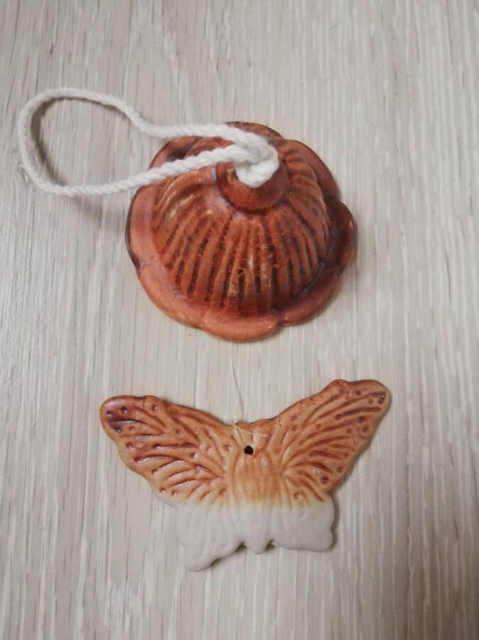 Merk onbekend keramiek windgong vlinder