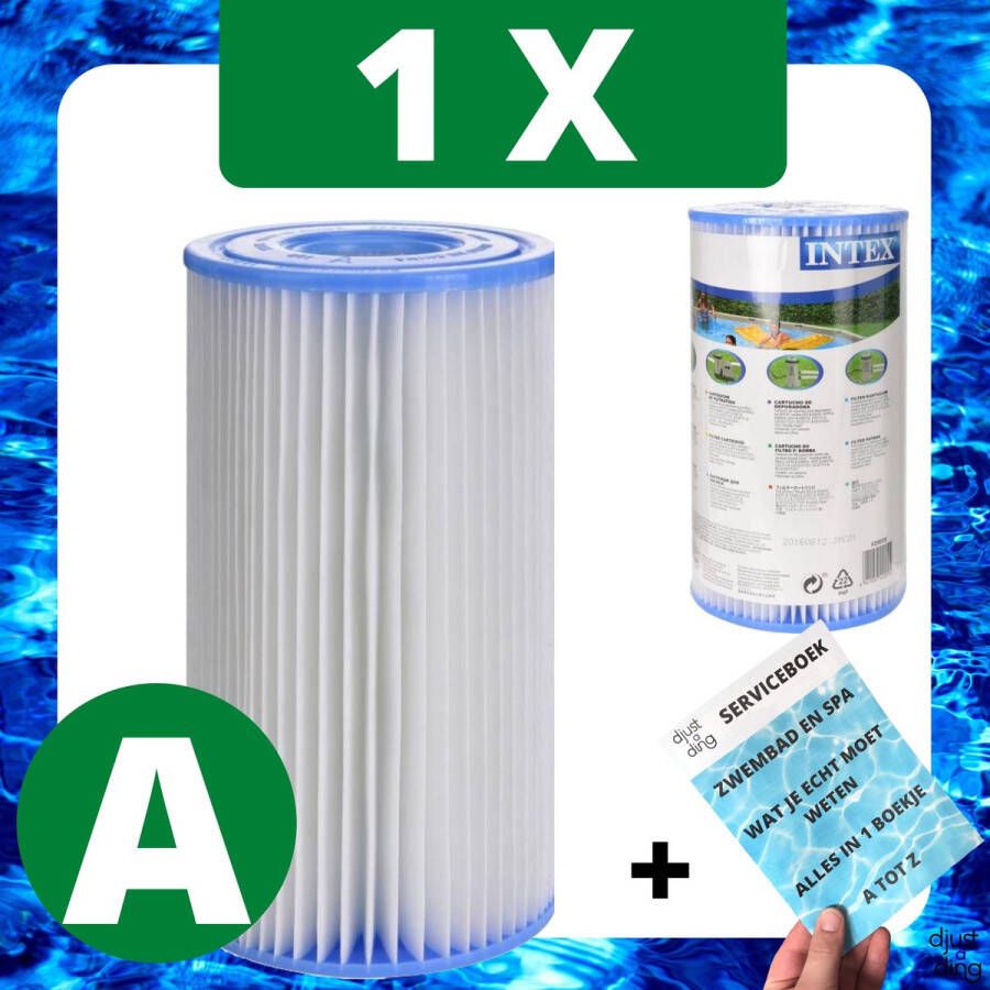 Merkloos Sans marque 1 x Intex Zwembadfilter Type A voor Zwembad voor Onderhoud Filtercartridge Onderhoudsfilter Filter Type A