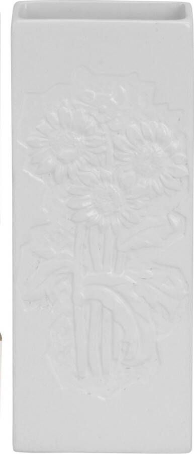 Merkloos Sans marque 10x Witte radiator bak waterverdampers 20 cm bloemen motief Waterverdampers voor de verwarming Luchtvochtigheid verhogen