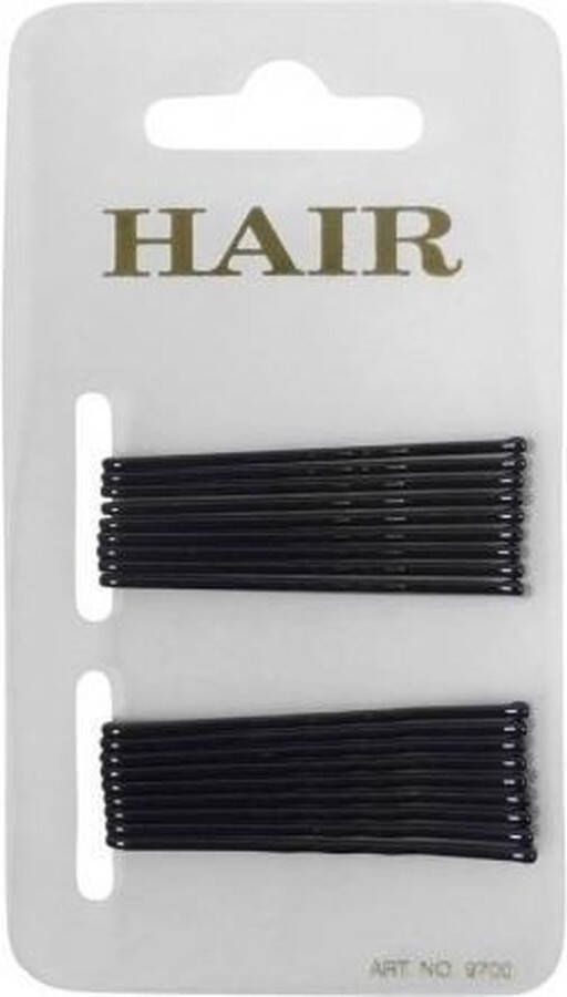 Merkloos Sans marque 36x schuif haarspelden zwart 5 cm haar accessoires schuifspelden