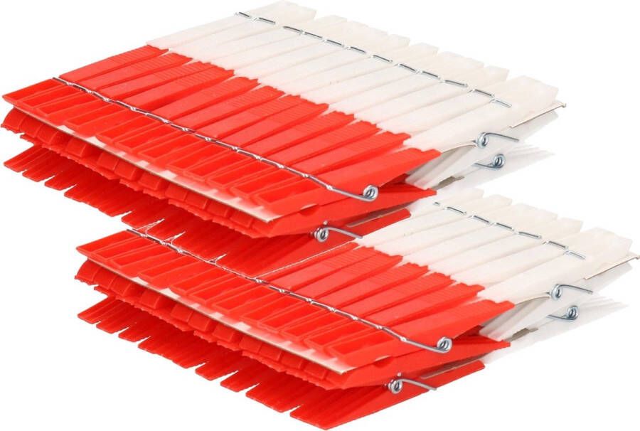 Merkloos Sans marque 192x Wasknijpers gekleurd Plastic wasgoedknijpers Knijpers wasspelden voor wasgoed 192 stuks
