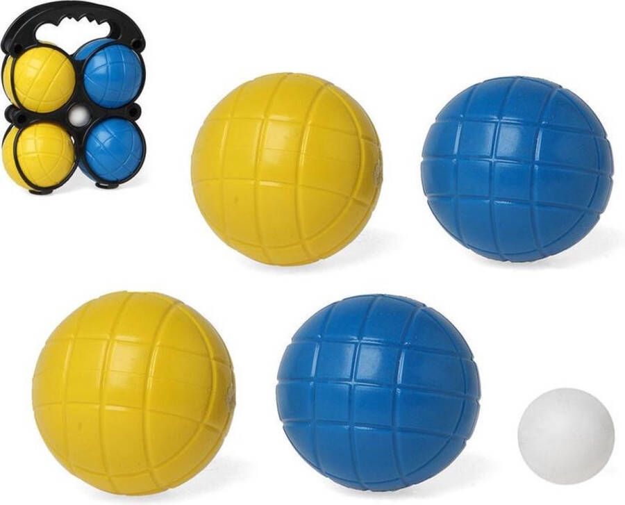 Merkloos Sans marque 1x Gekleurde jeu de boules sets 5 delig Kaatsbal petanque Actief buitenspeelgoed voor kinderen