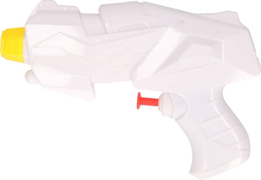 Merkloos Sans marque 1x Mini waterpistolen waterpistool wit van 15 cm kinderspeelgoed waterspeelgoed van kunststof kleine waterpistolen