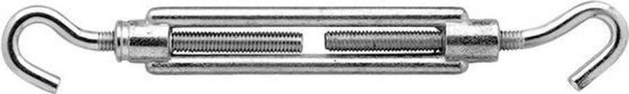 Merkloos Sans marque 1x stuks spanschroeven draadspanner RVS 9 cm spanmoer schroefspanner klusbenodigheden op spanning brengen van kabels touw en kettingen
