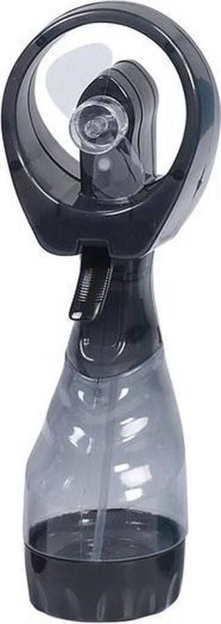 Merkloos Sans marque 1x Stuks waterspray ventilatoren zwart 28 cm Zomer ventilator met waterverstuiver voor extra verkoeling