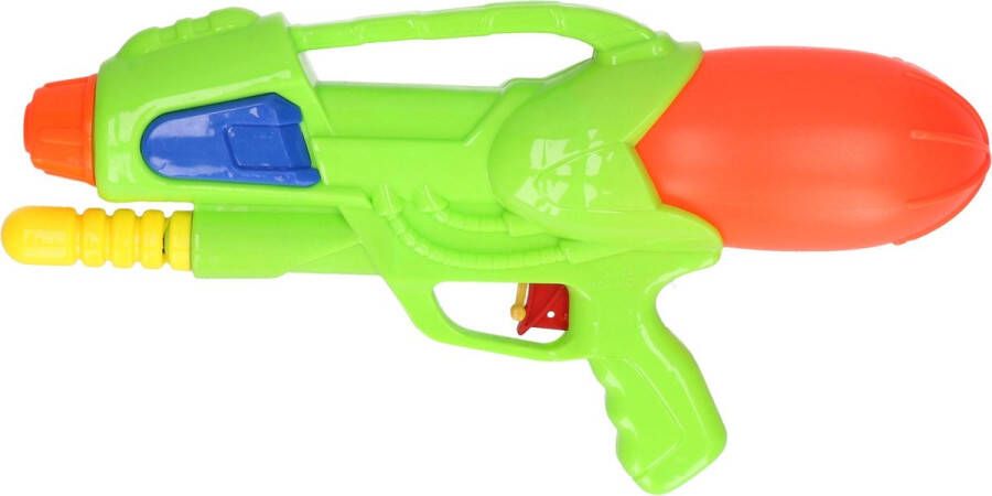 Merkloos Sans marque 1x Waterpistolen waterpistool groen van 30 cm met pomp kinderspeelgoed waterspeelgoed van kunststof waterpistolen met pomp