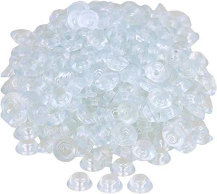 Merkloos Sans marque 20 Stuks Siliconen buffers Deurstoppers 1.5cm dia Wc-bril buffers Bumpers Stootdoppen Deurstopper Buffer WC-bril
