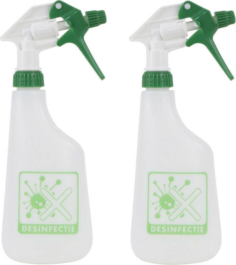 Merkloos Sans marque 2x Plantenspuiten waterspuiten 0 6 liter desinfectie spray Waterverstuivers watersproeiers Desinfectiespray houder Plantenverzorging